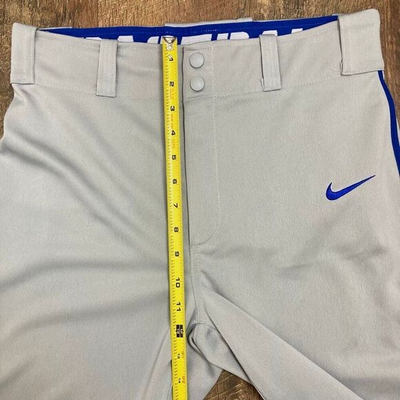 Nike NWT Men's Vapor Select Grey Blue Baseball Activewear Sportswear Pants sz S - Picture 8 of 9